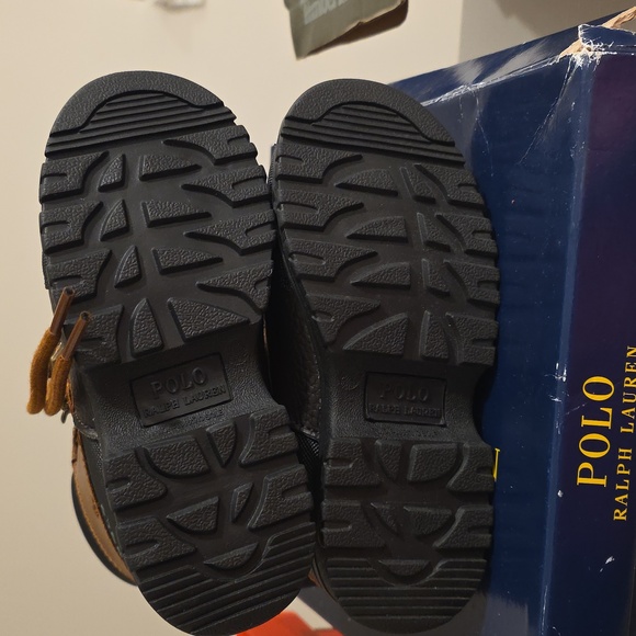 Polo by Ralph Lauren Kids' Tan and Black Boots - Picture 4 of 4